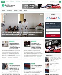 DFY SELF DEFENSE WORDPRESS THEME+FREE SETUP PRE-DESIGNED BANNERS AND ADS