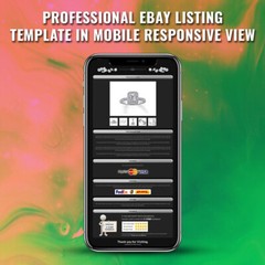 eBay Templates, Auction Mobile Responsive html Templates 2019 Ready for Jewelry