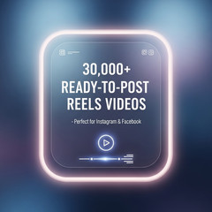 Massive Bundle of 30,000+ Reels Videos – Perfect for Instagram, Facebook