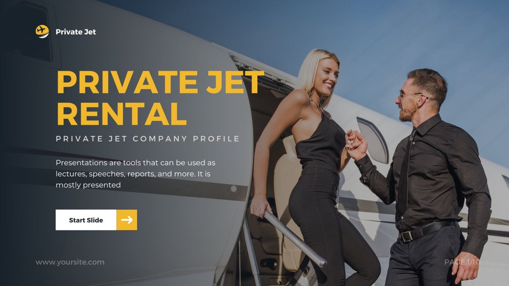 Website Landing Pages For Private Jet Template Flight Ticket Booking