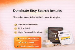 Etsy Seller Guide PLR MRR, Editable Canva Template, Digital Download