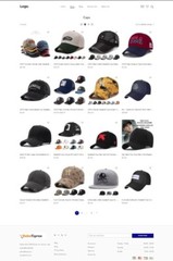 Caps & Hats Store, Drop Shipping Ecommerce Website + Free Hosting