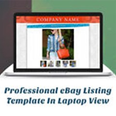 Mobile Responsive eBay Listing Template Auction Gallery Html for Fashion