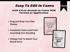 Instagram Growth Guide PLR MRR, Editable Canva Template, DFY Digital Product