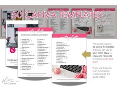 DIGITAL – 50 PLR Canva Templates: Etsy Seller Bundle EDITABLE