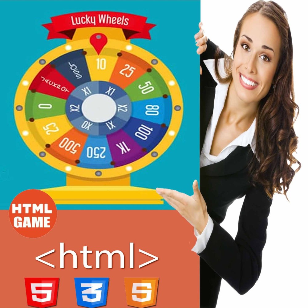 SPIN LUCKY WHEEL | Full HTML5 GAME Template / Online Game