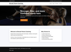 PHP Personal Trainer Website Template | Fitness Coach Web Design | Admin Panel