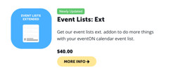 EventON Plugins – WordPress Event Lists: Ext Plugin