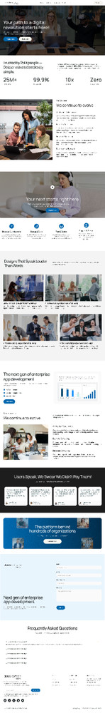 Digital Revolution Website Template Enterprise App Development Modern Business
