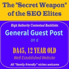 Premium SEO Guest Post on my DA40+ General Blog with Dofollow backlink