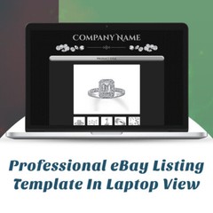 eBay Templates, Auction Mobile Responsive html Templates 2019 Ready for Jewelry
