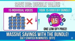 15 Custom Short Video Bundle TikTok Reels YouTube Shorts Marketing DFY Content