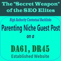 Premium SEO Guest Post on my DA60+ Parenting Blog with Dofollow backlink
