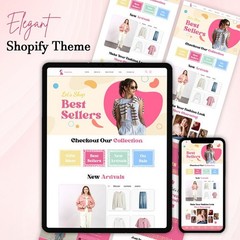 Pink Shopify Website Design | Luxury Fashion Template | Stylish & Modern Theme
