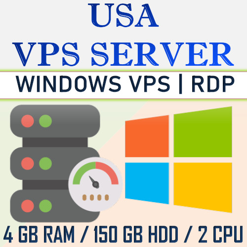 6 months – RDP Serer | VPS Server | VPS Hosting 4GB RAM + 150GB HDD