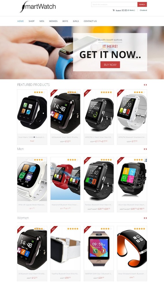 Amazon Affiliate Store – Smart Watch Website + eCommerce