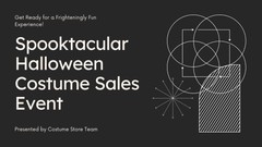 3 Websites Designs Halloween Sales Presentation For a Costume Store -Templates