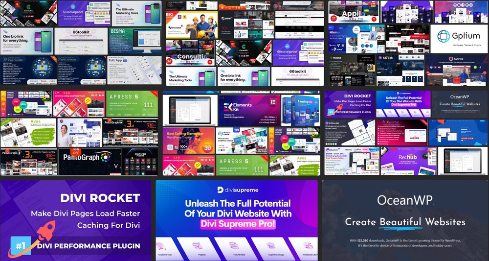 10+ ❤️️🧡 WordPress PLUGINS + TEMPLATE KITS + THEMES at Your Choice 💛💜💙