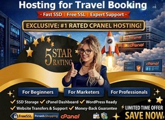 Hosting for Travel Booking – ✈️Unlimited SSD, Free SSL, Fast Load | $14.99/Year!