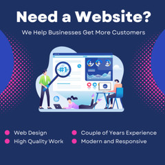 CUSTOM WEBSITE DESIGN – Professional Modern and Responsive Website