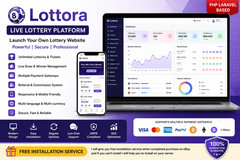 Lottora – Live Lottery Platform | Lottery PHP Website Solution | Laravel Admin