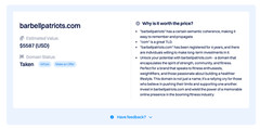 BarbellPatriots.com Domain for Sale Fitness Gym Workout USA American Business