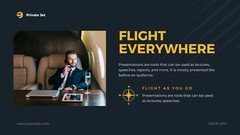 Website Landing Pages For Private Jet Template Flight Ticket Booking