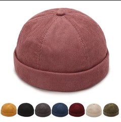 New Four Seasons Hip Hop Hats, Trendy Beanie Landlord Hats, Casual Round Caps, M