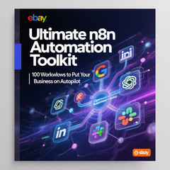✨ Ultimate n8n Automation: 100 Workflows for AI, Google, Social w/ PLR Rights 🚀