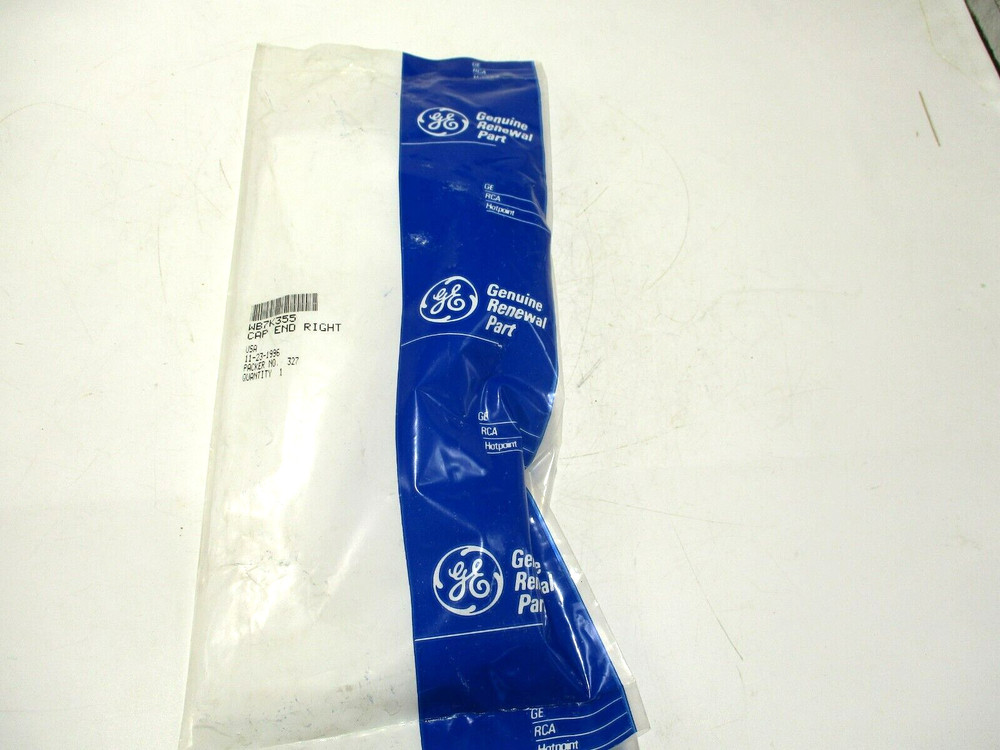 NEW GENUINE OEM GE WB7X355 RIGHT END CAP