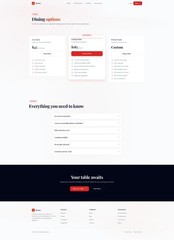 Premium SEO Custom Website Design & Development – food, cafe service Website