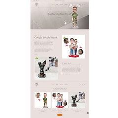 READY-MADE Shopify Store – Custom Bobble Head – Print on demand