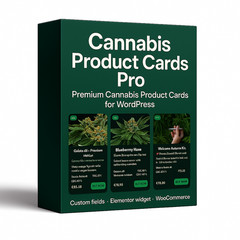 Cannabis Product Cards Pro – Elementor & WooCommerce WordPress Plugin