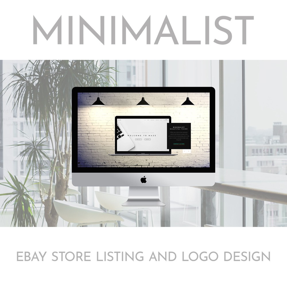 Ebay Template Responsive Store & Listing Template banner slider design FREE LOGO