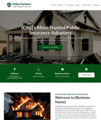 Public Adjuster Customized Business Website *SEE FULL DESCRIPTION*