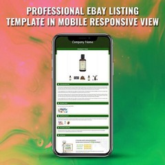 eBay Templates Mobile Responsive eBay Listing Auction Template 2026 Compatible
