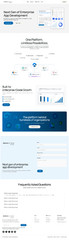 Enterprise App Development Website Template | Modern SaaS Landing Page | Busines