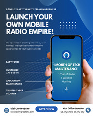 Launch Your Own Professional Intern Radio Website Business + 1 Month HOSTING