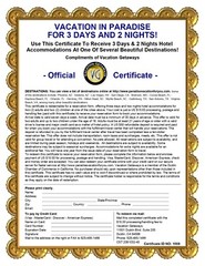 Profitable Home Business Opportunity Selling Vacation & Restaurant Certificates