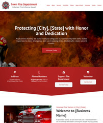 Fire Department Customized Business Website *SEE FULL DESCRIPTION*