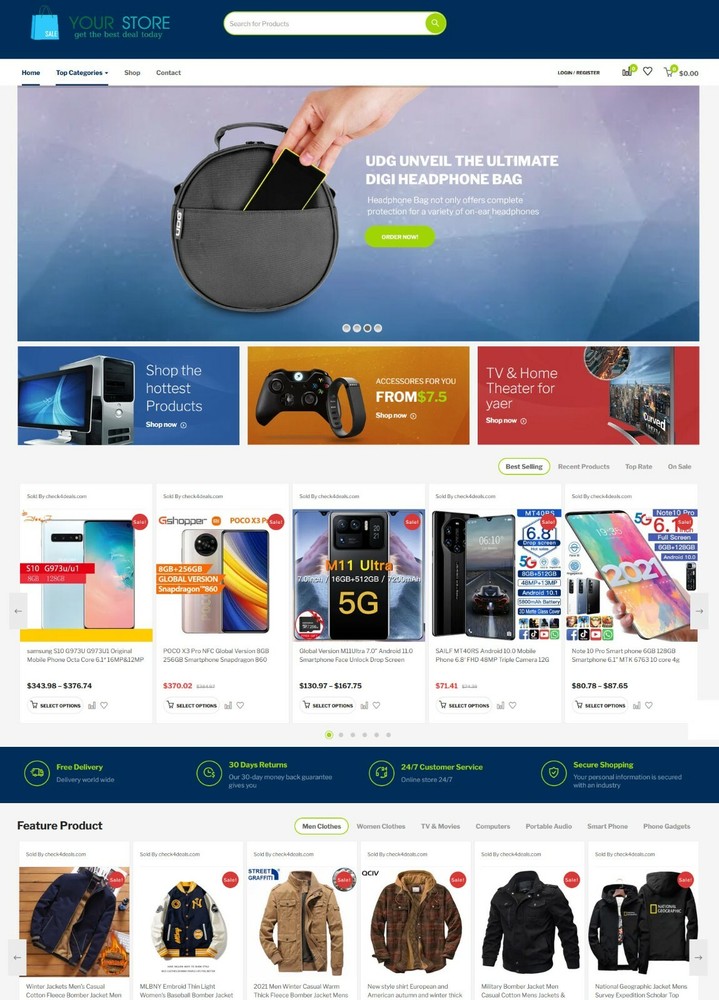 Drop Shipping, Multivendor and Affiliate Website Online store + Free Hosting
