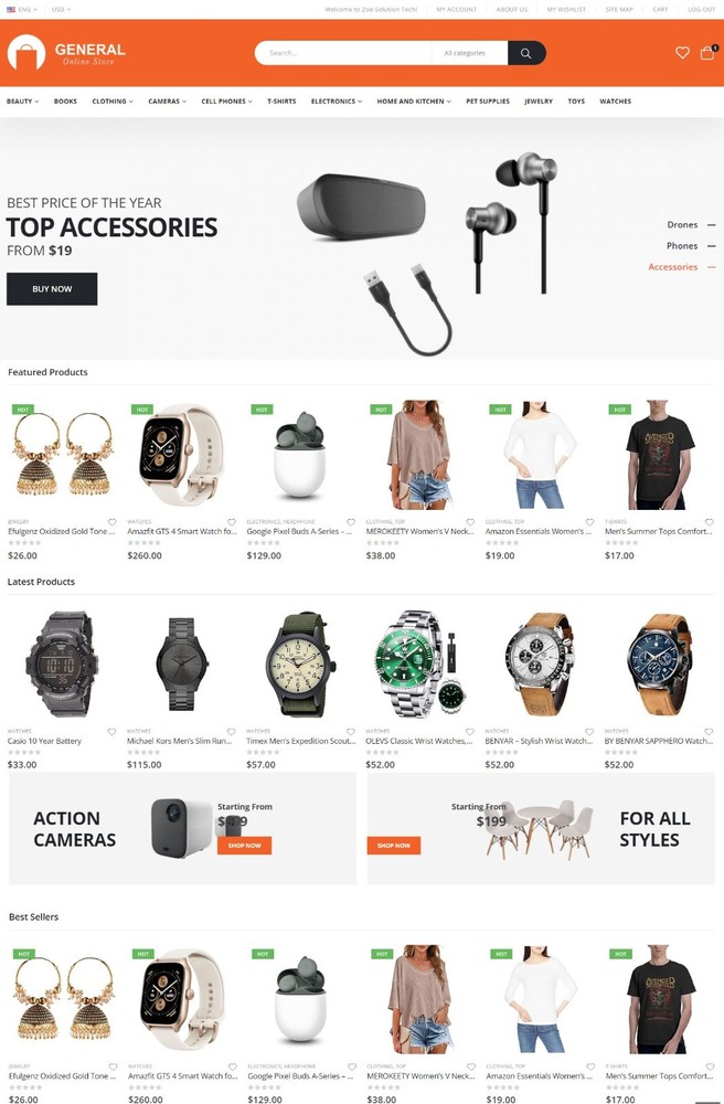 Amazon, eBay Affiliate Aliexpress Dropship Website + conversion
