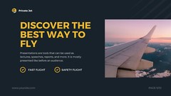 Website Landing Pages For Private Jet Template Flight Ticket Booking