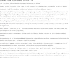 4700 ChatGPT Prompts Your Ai Business Solution w/30 Days FREE Master Hosting