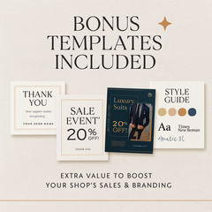 Etsy Seller Branding Kit – Logo, Banner & Product Template Pack