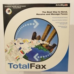 Intelliquis Total Fax TotalFax Software Rare Vintage Windows 95/98, NT/2000 NEW
