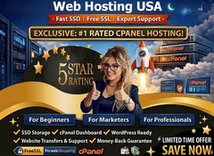 Web Hosting USA – 🌐 Unlimited High Speed SSD + Free SSL & Emails | $14.99/Year!