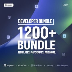 Developer Bundle | 1200+ Templates, HTML Sites, PHP Scripts, Mobile Apps, & More
