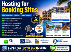 Hosting for Booking Sites – ⚡Unlimited SSD, SSL, Emails | Fast Setup $14.99/Year