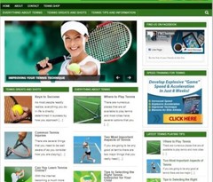 Tennis Ready Made Blog Turnkey Niche Website Business for Sale